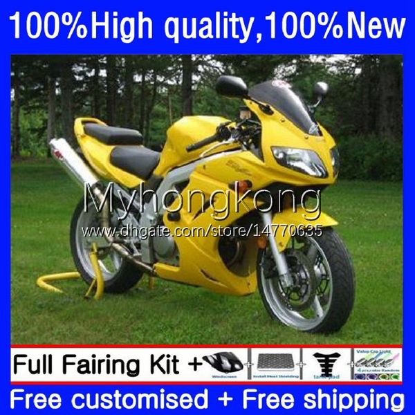 Carénages Pour SUZUKI SV-1000 SV-650 SV1000 SV650 SV 650 1000 S 33No.18 SV1000S SV650S 03 04 05 06 07 08 SV Stock jaune 650S 1000S 2003 2008 2009 2010 2011 2012 2013 Corps