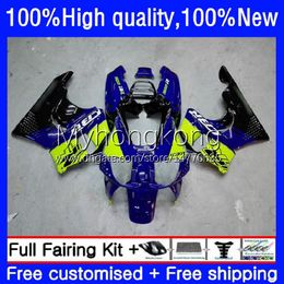 Kit de carénage pour Honda CBR 893RR 900RR 893 900 CC CBR900RR Blue Green 89-93 Body 36No.7 CBR893RR 89 90 91 92 93 CBR900 CBR893 RR 1989 1990 1991 1992 1993 Carrosserie OEM