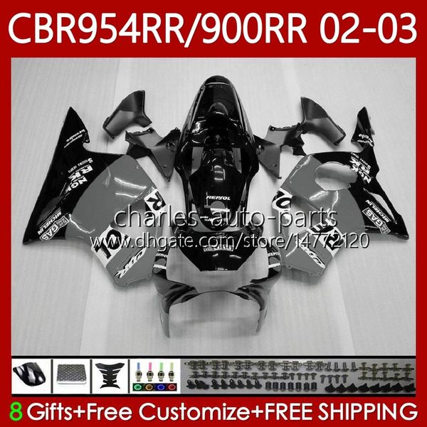 Kit de carénage pour Honda CBR954 CBR900 RR CBR 900 954 RR CC CBR954RR 02 03 Bodywork 61NO.102 CBR 954RR 900RR 900CC 2002 2003 CBR954-RR CBR900RR 02-03 République du corps OEM