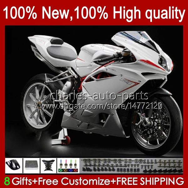 Kit de carenados para MV Agusta F4 R312 750S 312R 750R 1000R 05 06 Carrocería 35No.51 MA MV F4 750 1000 R CC S 1000CC 05-06 Carenado 312 1078 S 2005 2006 Cuerpo completo de plata blanca