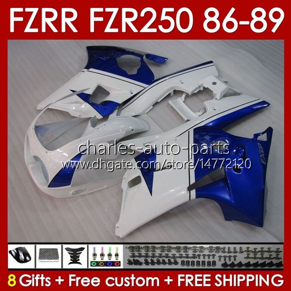 Kit de carénage pour Yamaha FZR250R FZR250 FZR 250 R RR 86 87 88 89 FZR-250 Corps 142No.78 FZR250RR 86-89 FZRR FZR 250R 250RR FZR-250R 1986 1987 1988 1989 Carrosserie