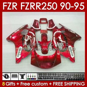 Kit de carenados para Yamaha FZRR FZR 250R 250RR FZR 250 FZR250R 143NO.94 FZR-250 FZR250 RR RR 1990 1992 1993 1994 1994 1995 FZR250RR FZR-250R 90 91 92 93 94 95 RED COMBOAL RED