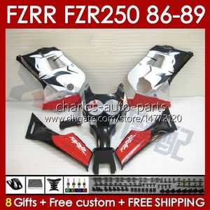 Koningen Kit voor Yamaha Red Glossy FZR250R FZR250 FZR 250 R RR 86 87 88 89 FZR-250 BODY 142NO.72 FZR250RR 86-89 FZRR FZR 250R 250RR FZR-250R 1986 1987 1987 1987 1987 1987 1987 ONTVAARING