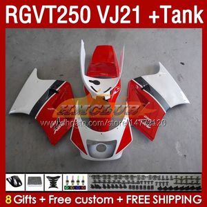 Tank Kit Fairings pour Suzuki RGV250 SAPC VJ21 RGVT250 RGV-250CC 88 89 Bodywork 159NO.10 RGVT-250 RGV-250 PANNEL RGVT RGV 250 CC 250CC 1988 1989 Kit de carénage blanc Red White White White Red White White White Red White White Red White