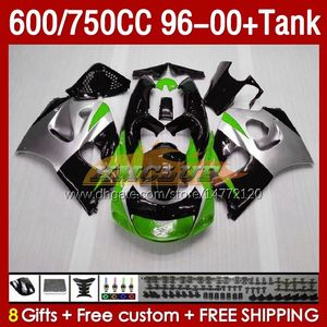 Tank Fairings for Suzuki Green Silvey Srad GSXR600 GSXR 600 750 CC 1996 1997 1998 1999 2000 Body 156No.106 GSXR750 600CC GSX-R750 750CC 96-00 GSXR-600 96 97 98 98 99 00 Fares