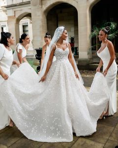 Fairy Ball Jurk trouwjurken applique juweel jurken lange sweep trein vestidos de novia