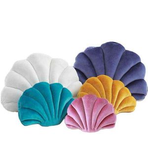 Fairy Home Luxury decor Shell Cushion Princess Fantastic Velvet Sea Bed Sofa Ation Gift J220704