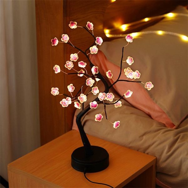 Fée LED Lampe De Nuit Décor Pour La Maison USB Chevet Salle D'étude Arbre De Noël Éclairage Bureau Décoration De Vacances Lumière Déesse Cadeaux 220429