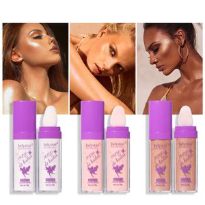 Fairy Powder Highterder Blusher met puff patting body glinstering helder benadrukken natuurlijke driedimensionale gezichtogen poedervormige blush oogschaduwmake-up make-up