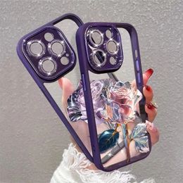 Fairy Rose Telefoonhoesje voor iPhone 15 14 13 12 11 Pro Max Plus Kleur Schilderijen Telefoonhoesje met volledige glitterlens Filmbescherming