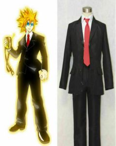 Fairy Tail Leo Loki Black Suit Uniforme Cosplay Costume Dress3265487