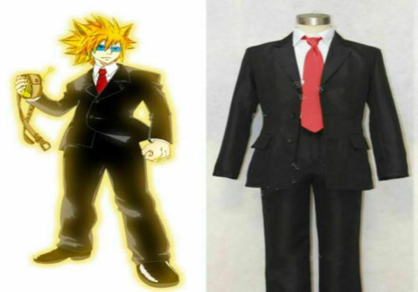 Fairy Tail Leo Loki Black Cost uniforme cosplay costume robe5228084