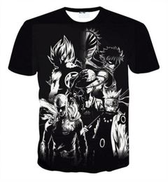 Fairy Tail Natsu Anime T Shirt Men Camisetas 3D Unisex Tee Pareja SHIRS Camisetas de dibujos animados para niños Fans de anime 8 Estilos S5XL217Z1041060