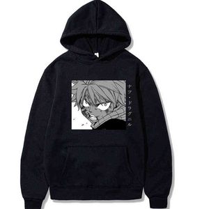 Fairy Tail Imprimé Japon Chaud Anime Sweat À Capuche Noir Streetwear Sweat Manga Couple Sweats À Capuche Surdimensionné Casual Pull À Capuche Tops G220429