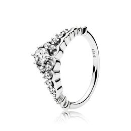 Fairy Tale Tiara Wishbone Ring voor Pandora authentieke sterling zilveren bruiloft designer sieraden voor vrouwen vriendin cadeau cz diamantringen met originele doos