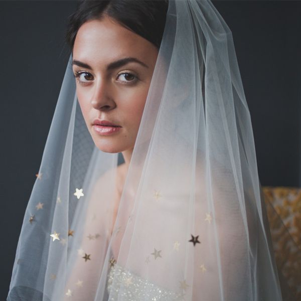 Voiles de mariage féeriques Voiles de mariée courts avec peigne étoiles Accessoires de mariage Vils nouvelle arrivée livraison gratuite
