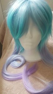perruque Mode femmes synthétiques Cheveux Perruques cosplay couleurs froides