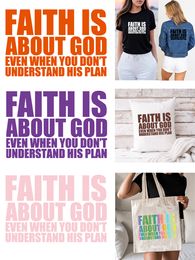 Faith is about God EVEN WHEN YOU DON'T UNDERSTAND HIS PLAN Clothing thermoadhesive patches vinyl stickers stripes appliques