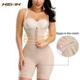 Fajas Colombianas bretelles détachables corps complet Shaper ventre minceur post-partum étape 3 ceinture Push Up bout à bout Shapewear 240113