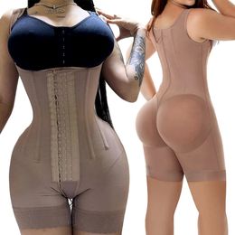 Fajas Colombianas post-liposuccion réductoras ceinture post-partum étape 2 BBL ventre Tucker corps complet sculptant Shapewear 231225