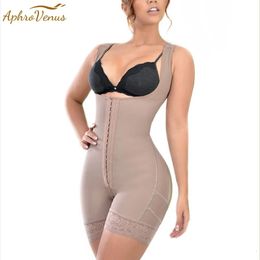 Fajas Colombiaanas vrouw postpartum buikbesturing Shaperwear flatten buik bodysuit kont tillen midden poten afslanke mantel buik 240322