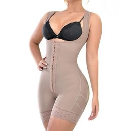 Fajas Colombiaanse vrouw Postpartum buikregeling Shaperwear flatten buik bodysuit kont tillen midden poten afslanke mantel buik 240322cjjj