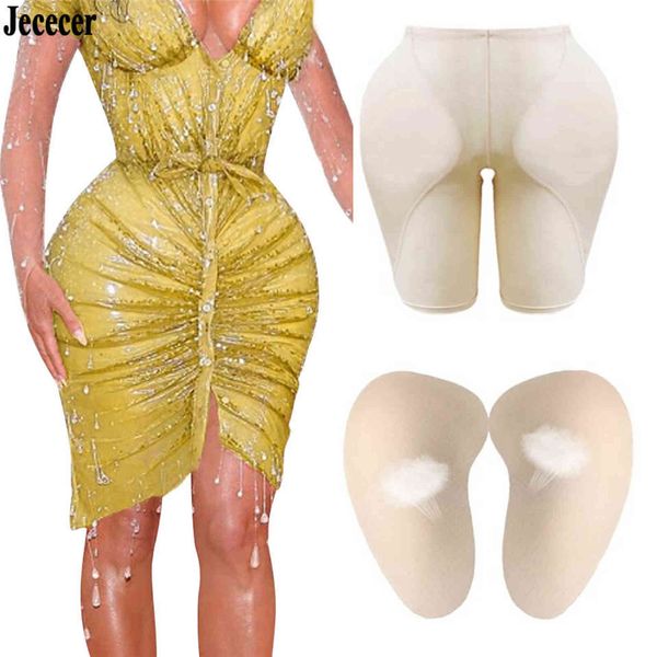 Faux Fesses Push Up Femmes Fesses Rembourrage Culotte Taille Formateur Shapewear Hip Enhancer Cuisse Tondeuse Hip Pad Corps Shaper Shorts 211029