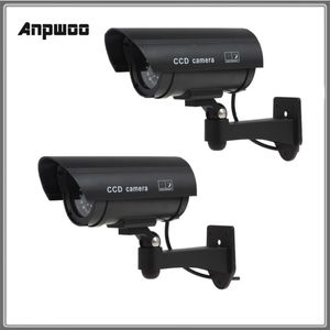 Fausse caméra factice étanche extérieure de caméra fausse caméra batterie alimentée par balle de clignotement de la balle de sécurité CCTV pour intérieur