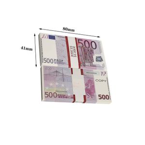Fake Money 500 Euro Bill for Sale Online Euros Movie Moneys 500 Bills Full Print Copy Party Réaliste Uk Banknotes Paper Note Pretend Double Sided