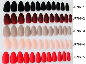 Faux Ongles Mat Faux Ongles 24pcs Embouts Détachables pour Extension d'Ongles Manucure Art Presse sur Faux Faux Ongles Faux Ongles French Gel Nail Tips French Tip Press on Nails 24