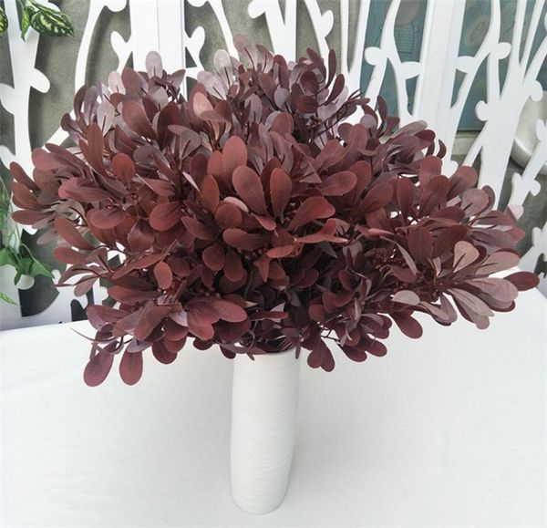 Fausse feuille d'arachide plante verte 5 tiges bouquet 2126quot longueur simulation verdure pour mariage maison plantes artificielles décoratives2030544