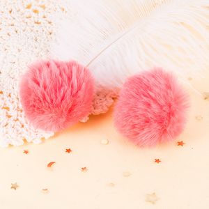 Fake Rabbit Fur Pompom Ball Appliques pour vêtements artisanaux, fournitures de couture, accessoires de pince à cheveux de bricolage, environ 3 à 5 cm, 20 pc / lot