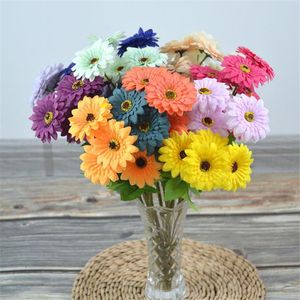 Fausse tige courte Gerbera fleur branche Simulation printemps Gerbera pour mariage maison fleurs artificielles décoratives