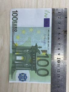 Faux Simulation Taille Euro 1: 2 Accessoires De Fête Argent Jouets Copie Monnaie Billets De Banque Réels Vbher