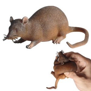 Nep kleine rat grappig speelgoed realistisch muismodel tpr soft prop enge trick prank speelgoed horror Halloween Party Decor Practical Jokes Novely 1206