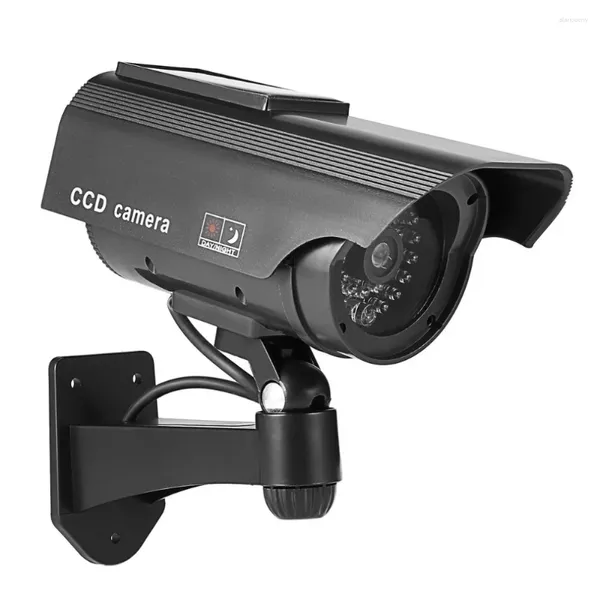 Fausse caméra solaire, CCTV d'extérieur, Simulation de Surveillance factice, Protection de sécurité à domicile, balle avec lumière LED clignotante