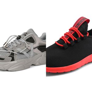 FAKR Chaussures de course décontractées pour hommes confortables profonde respirant solide tandis que gris Beige femmes Accessoires bonne qualité Sport été Mode chaussure de marche