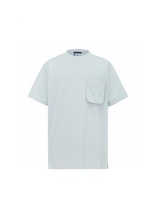 FALECTION HOMMES 23fw T-Shirt en coton monogramme de poche 3D T-Shirt en coton à manches courtes T-Shirt en coton à carreaux et à carreaux