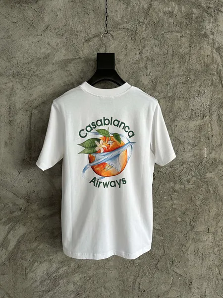 Falectas masculinas 23ss Casa camiseta USA Casa Tennis Blanca Tennis Club Sun Print Cody Camiseta Fashion Street Tee 8