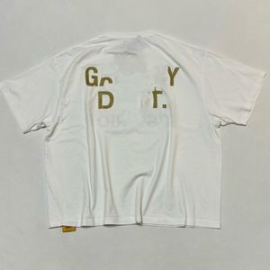 FALECTION MENS 24ss GD vintage L.A. rel grafische gouden glitter katoenen t-shirt gd dept