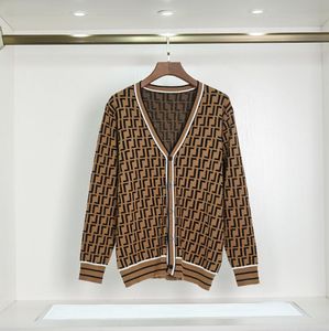 Fall Designer Women's Sweater V-neck luxury cardigan cardigan button high-end comfort plus size