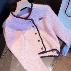 Осенний дизайнерский женский свитер, модный элитный роскошный топ с буквенным принтом, теплый плащ, свитер, кардиган