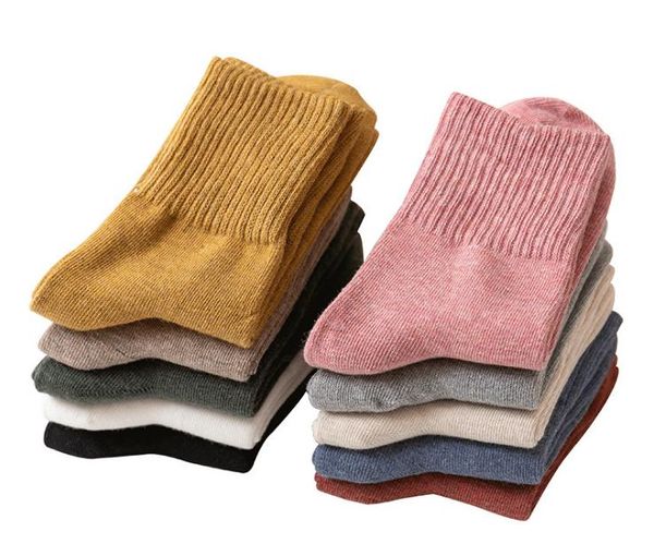 Automne hiver chaussettes chaudes mode femmes fille coton tricot botte équipage chaussettes bonneterie nouvel an cadeau de noël fête d'anniversaire présente