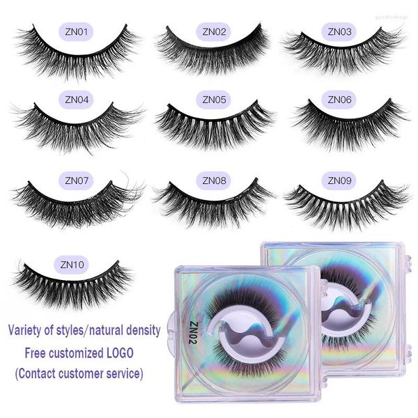 Faux cils 1 / paires réutilisables auto-adhésives 3D Fash Lashes Extension de cils sans colle 3 secondes pour ne porter aucune colle nécessaire à la colle