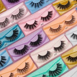 Pestañas postizas 10/200 pares Wispy 3D Faux Mink Lashes Pack Dramatic Soft Reutilizable Fake Bulk ItemsFalse Harv22