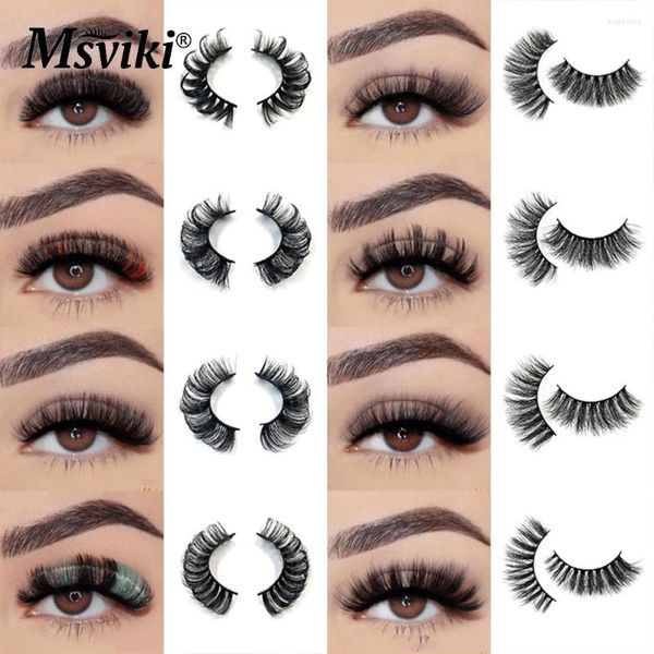 Faux Cils 10-20MM Manga Mink Lashes Extension DD Curl Bande Russe Outils De Maquillage Fournitures Naturel Fluffy Fake Box Package