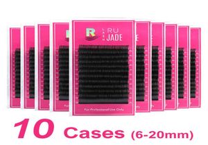 Valse wimpers 10 hoesjes Hele individuele wimpers Verlengwimpers 620 mm Synthetische valse wimpers Make-up Russisch volume Eyel5999855