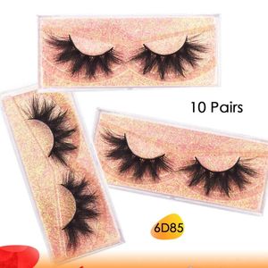 Faux cils 10 paires 6D vison moelleux dramatique maquillage vaporeux cils naturels longs cils épais faux 6D85 231012