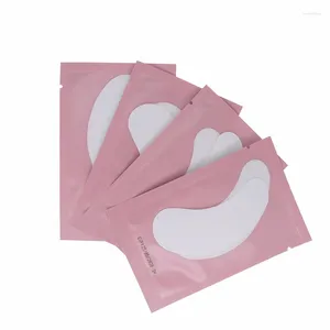 Valse Wimpers 100 Paren/pak Papieren Patches Geënt Lash Wimperverlenging Onder De Ogen Pads Make Up Gereedschap Roze Tips Sticker Wraps