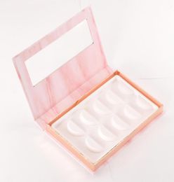 False de cils 10pack entièrement 5 paires boîtes de cils emballages Emballage du livre de cils en marbre de vison de rangement de rangement de rangement